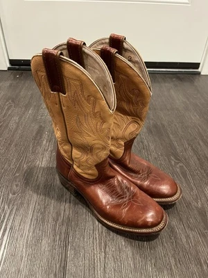 Botas de cuero vaqueras occidentales Boulet para mujer hechas a mano punta redonda 6,5 Foto 1 de 4