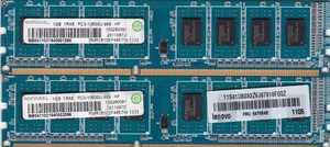 2GB 2x1GB PC3-10600 DDR3-1333 RAMAXEL Ram Kit RMR1810EF48E7W-1333 Lenovo 64Y6648 - Picture 1 of 3