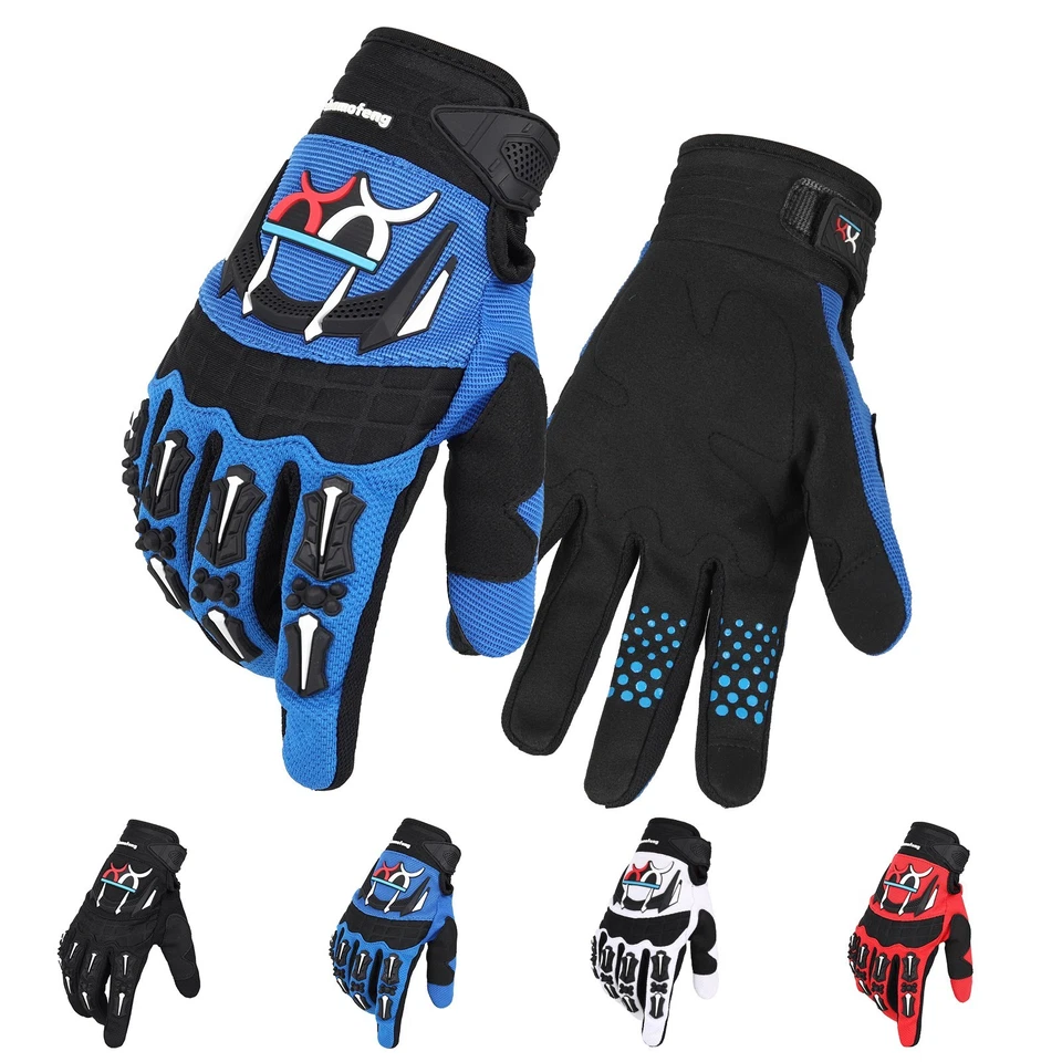 Guantes deportivos para motocross con pantalla táctil de dedo completo Foto 1 de 4