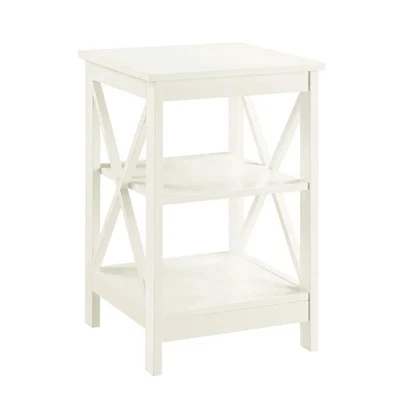 Convenience Concepts End Table Coffee Accent Table Square in Wood - Ivory - Image 1 of 4