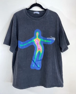 Vintage Aelfric Eden Distorted Portrait Graphic Oversized Tee Size Large - Image 1 of 4