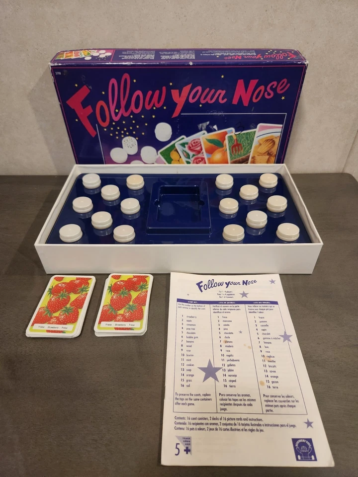 1992 Rare Follow Your Nose Discovery Toys Smell Test Game COMPLETE **See Desc** - Image 1 of 4
