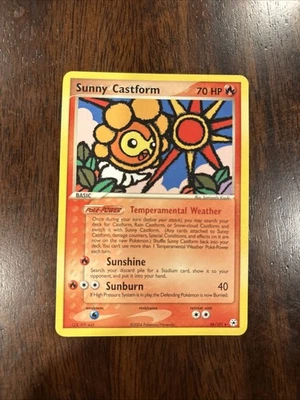 Pokémon TCG Sunny Castform EX Hidden Legends 26/101 Regular Rare Card - Image 1 of 2