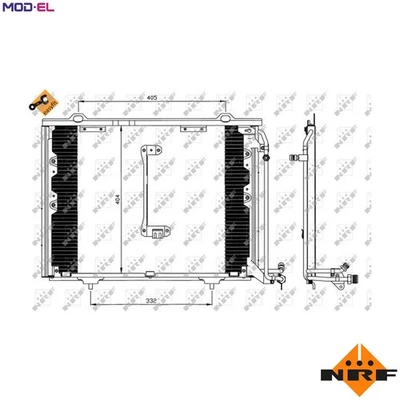 CONDENSER AIR CONDITIONING 35214 FOR MERCEDES-BENZ C-CLASS/Break/T-Model CLK - Image 1 of 4