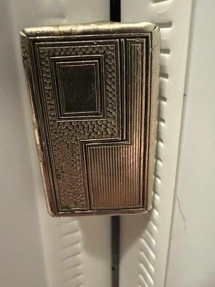 hebilla de cinturón plateada art deco Foto 1 de 4