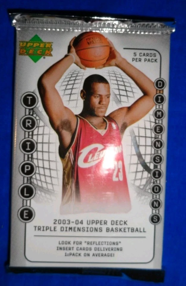 2003-04 Upper Deck Triple Dimensions Basketball Sealed Pack LEBRON RC Year - Image 1 of 3