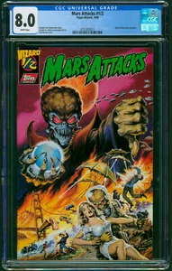 Mars Attacks #1/2 1996 Topps Wizard CGC 8.0 White Pages Mail Away Exclusive #1/2 - Bild 1 von 2