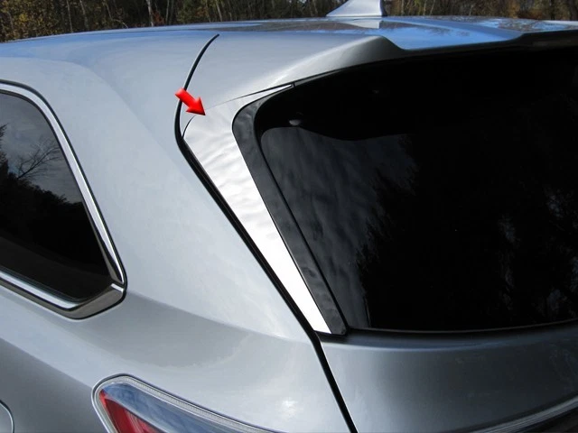 Chrome Rear Window Trim 2PCS QAA Stainless Accent FOR TOYOTA HIGHLANDER 14-19 - Image 1 of 1