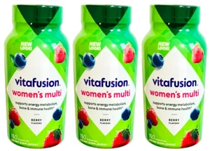 Vitafusion Women Multivitamin Gummies Berry Flavors 150 Gummies-3 Pk=450Gummies - Picture 1 of 3