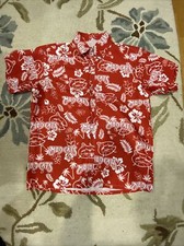 Carolina Mudcats Mud Cats Red Hawaiian Shirt Minor League Baseball Medium M