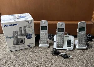 Panasonic KX-TGE463S 1.9GHz 3 Handset Cordless Phone Set - WOW! - Zdjęcie 1 z 6