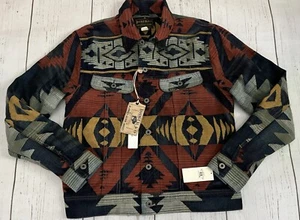 Double RL RRL Limited Edition Blanket-Denim jacket Size L RARE NWT - Picture 1 of 14