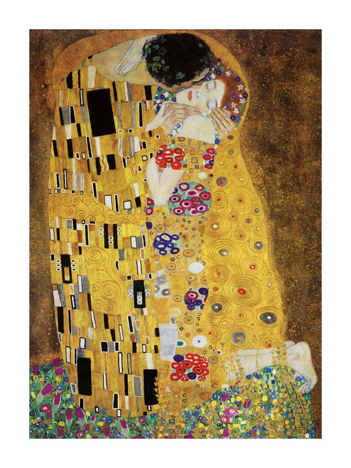 Póster de amor romántico romance impresión bellas artes El beso de Gustav Klimt 24x32 Foto 1 de 1