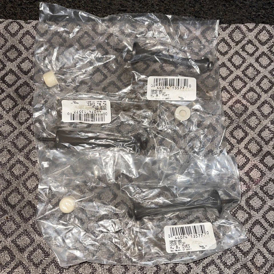 "Lote de 3 topes de puerta rígidos Schlage bronce satinado #60mb10 hechos en EE. UU. 3-1/2""" Foto 1 de 1