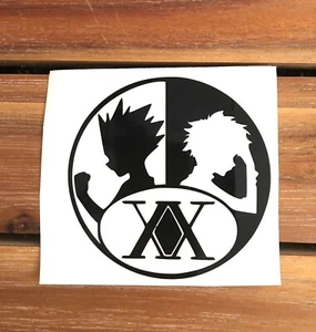 Gon and Killua Best Friends Ying Yang Hunter X Hunter Anime Vinyl Decal Sticker - Picture 1 of 4