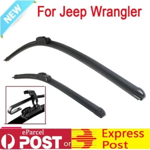 Pair Front Windscreen Wiper blades suit Jeep Wrangler TJ JK 1996-2018 - Picture 1 of 2