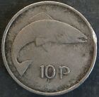 ni) Irland 10 Pence (Pingin) 1969 EIRE - Tier / Fisch / Lachs