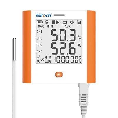 Elitech GSP-8 Temperature Data Logger Humidity Recorder USB DDL Quick PDF Report - Image 1 of 4