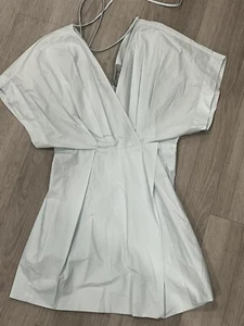 Rachel Comey Damen Größe 4 Hellblau tiefer V-Ausschnitt kurzes Kleid - Bild 1 von 9