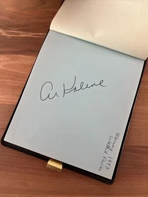 Vintage Autograph book New York Giants Yankees plus Al Kaline and more READ - Image 1 of 4