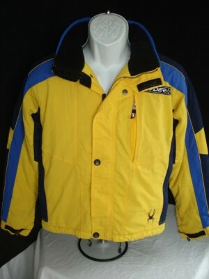 Spyder XT 2000 Yellow/Blue Ski/Snowboarding Insulated Jacket Sz.Boys 16 - Image 1 of 4