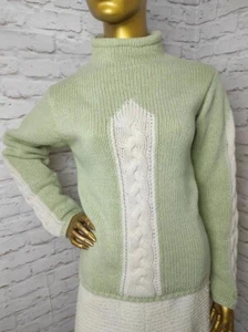 Emmegi Vintage Beautiful Knit Wool Sweater Italy Sz S - Picture 1 of 9