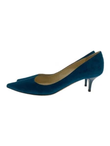 JIMMY CHOO Size 38 Women's Suede Pumps in Blue - Afbeelding 1 van 5