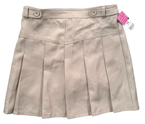George Khaki Pleated Front Elastic Waist Girl’s Skort School Uniform Size 16 - Picture 1 of 6