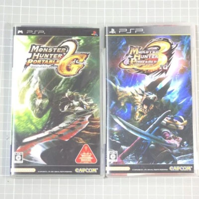 Monster Hunter Portable 2G ＋Monster Hunter 3G Japan PSP Sony 2 Game Set Tested - Image 1 of 4