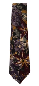 Cellini Men's Purple 100% Silk Tie Hand Finished In U.S.A. - Picture 1 of 5