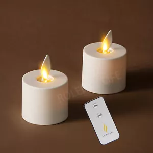 Luminara Flameless Tea Lights Candle with Remote Moving Wick for Home Decor - Picture 1 of 9
