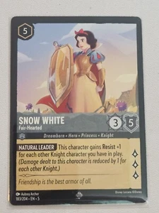 Disney Lorcana Shimmering Skies Snow White Fair-Hearted Non Foil 183/204 - Picture 1 of 10