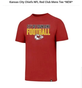 🏈🏈47 BRAND KANSAS CITY CHIEFS T-SHIRT NWT XL🏈🏈FREE SHIPPING 🏈🏈 - Picture 1 of 2