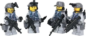 Custom Navy Seal Team 6 Squad Soldiers made with real LEGO® minifigure - Picture 1 of 2