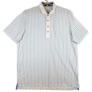 Greyson Golf Polo Shirt Whistling Straits Lightning Bug Print Button XL - Picture 1 of 7