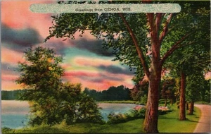 Milwaukee WIS 1906. Génova. Tarjeta postal colorida Lake Sun Set - Imagen 1 de 2