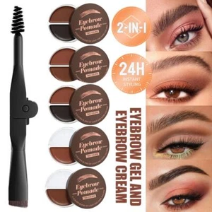 2 in 1 Eyebrow Gel and Eyebrow Cream Long Lasting Eye Brow Makeup Gel with T1K6 - Picture 1 of 19