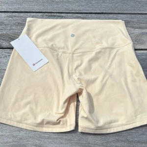 Lululemon Align High-Rise Short 6"Butter Cream size 12 NWT - Picture 1 of 7