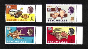 Seychelles 1967 Tourist Year/ Seashells complete set of 4v. (SG 242-245) MNH - Picture 1 of 1