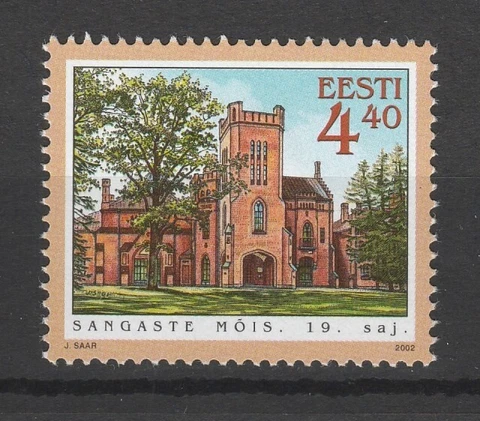 Estonia 2002 Architecture, Manor MNH stamp Cover