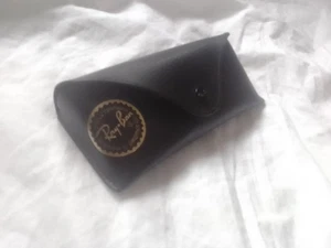 Ray-Ban Semi-Hard Slim Black Glasses Sunglasses Case 6.3" - Picture 1 of 15