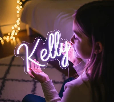 Letrero de luz de neón personalizado - Decoración LED personalizada para dormitorio, bar, fiesta Foto 1 de 4