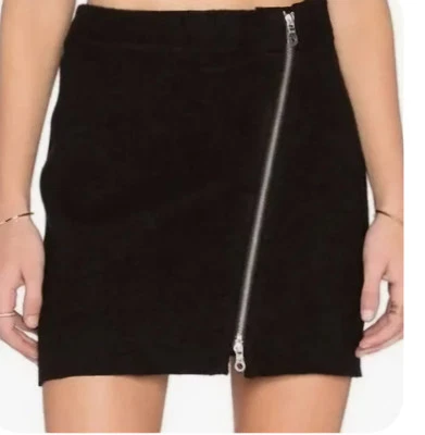 Новый с ярлыками JOIE черный Tyree молнии спереди шерсти женская юбка размер маленький  - Изображение 1 из 4