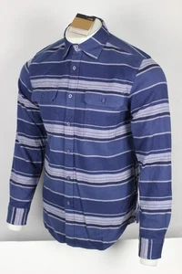 The North Face Men's Arroyo Flannel Button Up Shirt Cave Blue Long Sleeve - Picture 1 of 4
