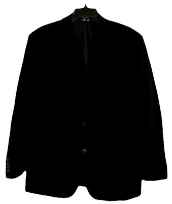 SADDLEBRED MOTION STRETCH Men's 44R Single Breasted Black Sports Jacket Blazer - Image 1 of 4