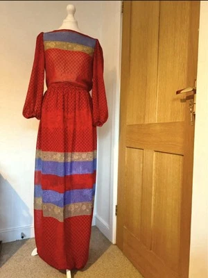 Lanvin Paris Semi sheer Long Dress - Image 1 of 4