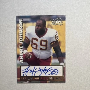 1997 SCOREBOARD VISIONS SIGNATURE ANDRE JOHNSON REDSKINS #30 Auto - Picture 1 of 3