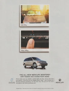 2004 Mercury Monterey - "Old Way, New Way" - Sun Shield, Seats - Print Ad Photo - Picture 1 of 1