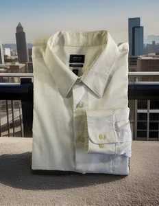 Arrow Dress Shirt Mens Size 17 32/33 Long Sleeve Classic Fit White No Iron - Picture 1 of 9