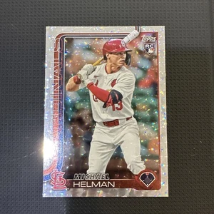 2025 Topps Series 2 Michael Helman Silver Crackle Foil RC - Bild 1 von 2